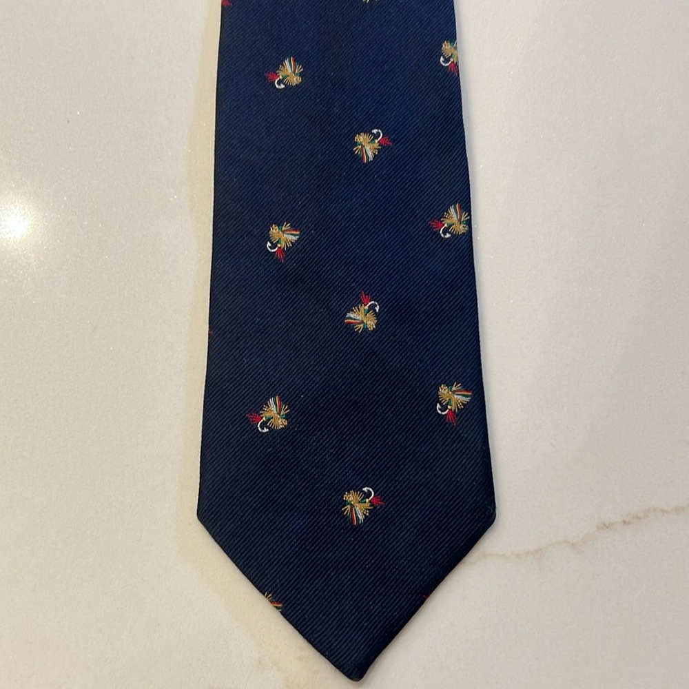 Ben Silver Fly Fishing Lure Necktie Tie